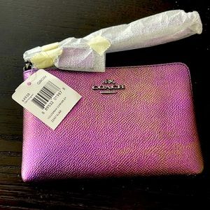 Coach hologram wristlet